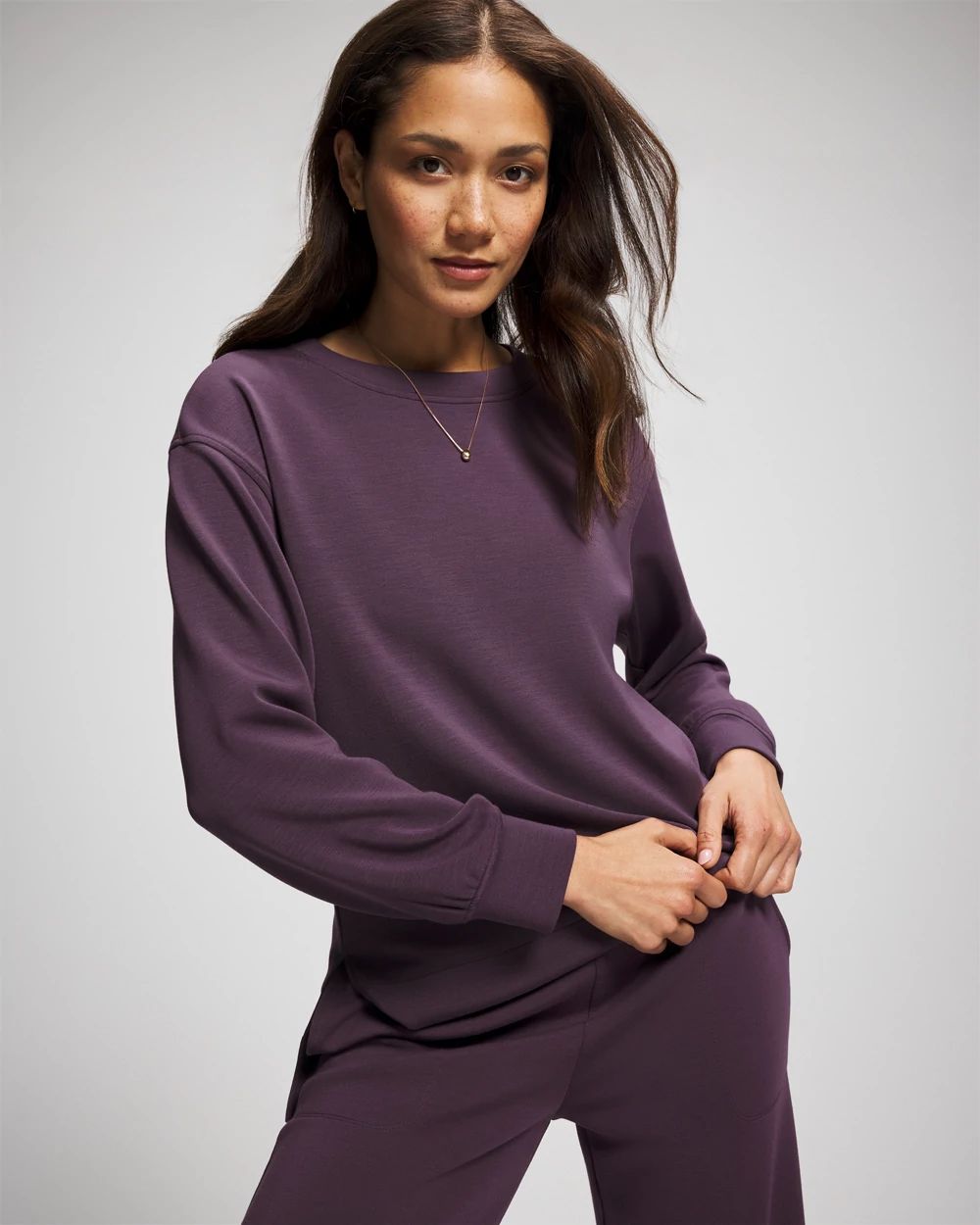 MEER. PeAR SWEAT NYV スウェット USコットンスキッパースウェット(38 OFF WHITE): トップス